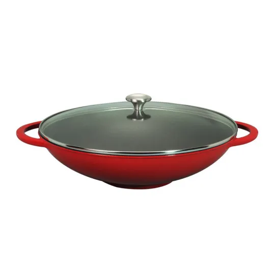 Wok en fonte CHASSEUR 37cm - 3 coloris