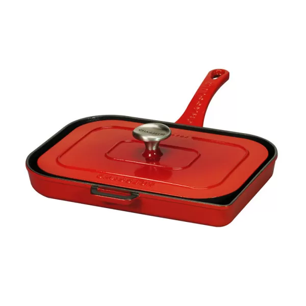 Grill panini en fonte CHASSEUR 36x25cm rubis