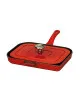 Grill panini en fonte CHASSEUR 36x25cm rubis