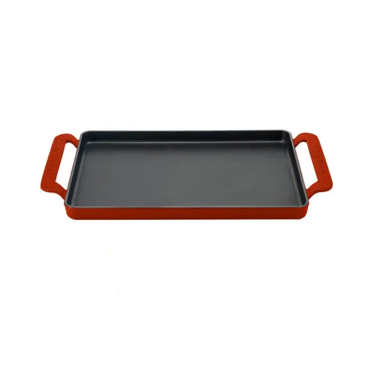 Plancha rectangulaire en fonte CHASSEUR 34x23cm - 3 coloris