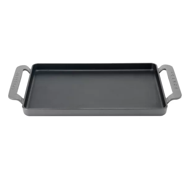 Plancha rectangulaire en fonte CHASSEUR 34x23cm - 3 coloris