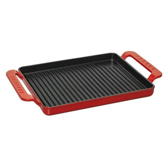 Grill rectangulaire en fonte CHASSEUR 42x24cm - 3 coloris