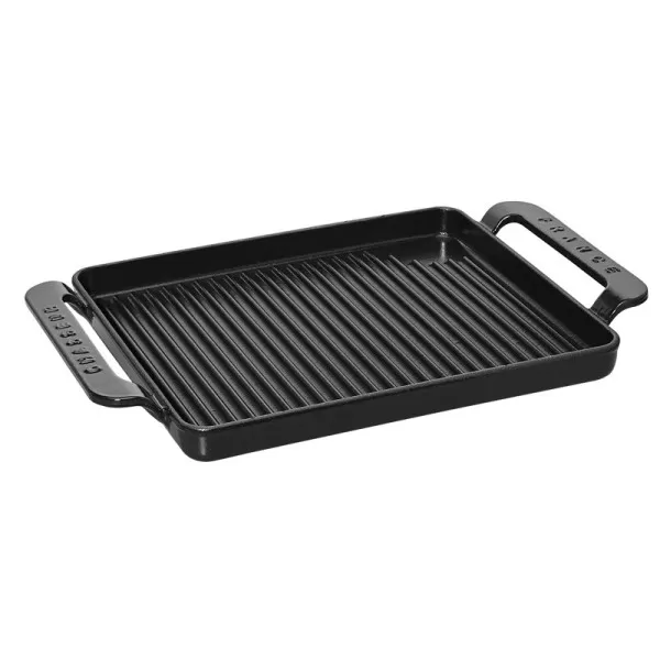 Grill rectangulaire en fonte CHASSEUR 42x24cm - 3 coloris
