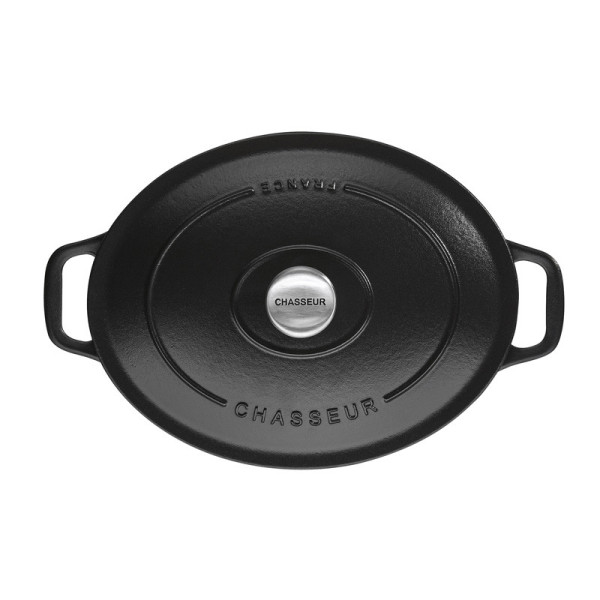 Cocotte ovale en fonte CHASSEUR 35cm - 2 coloris
