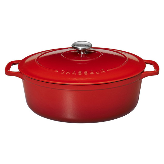 Cocotte ovale en fonte CHASSEUR 35cm - 2 coloris