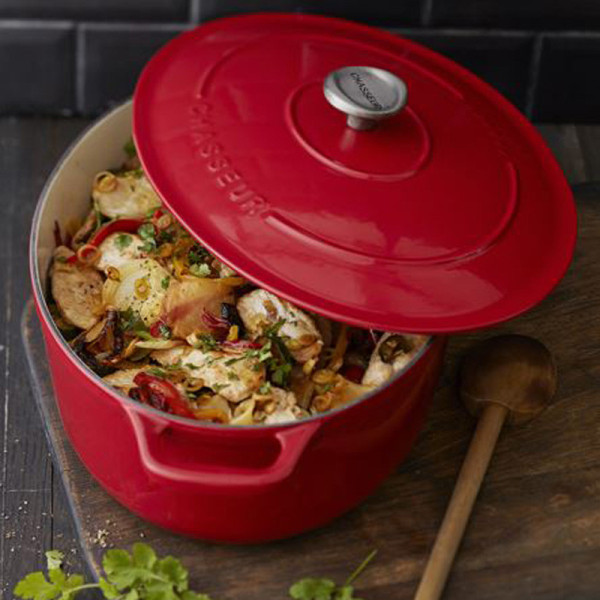 Cocotte ovale en fonte CHASSEUR 33cm - 6 coloris