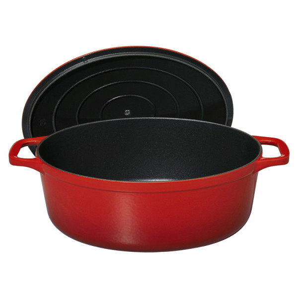Cocotte ovale en fonte CHASSEUR 29cm - 6 coloris