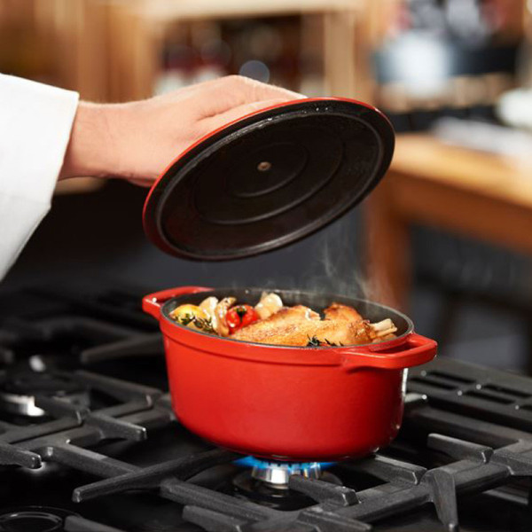 Cocotte ovale en fonte CHASSEUR 29cm - 6 coloris