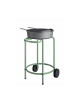 Barbecue-plancha en fonte INVICTA sur chariot O'Gust
