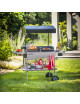Barbecue sur chariot INVICTA avec hotte Grilladin
