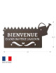 Pancarte décorative BIENVENUE Louis Moulin en métal - 2 coloris