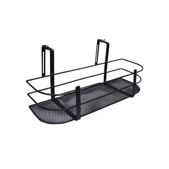 Support Louis Moulin pour plantes et aromates sur balcon métal anthracite