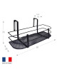 Support Louis Moulin pour plantes et aromates sur balcon métal anthracite