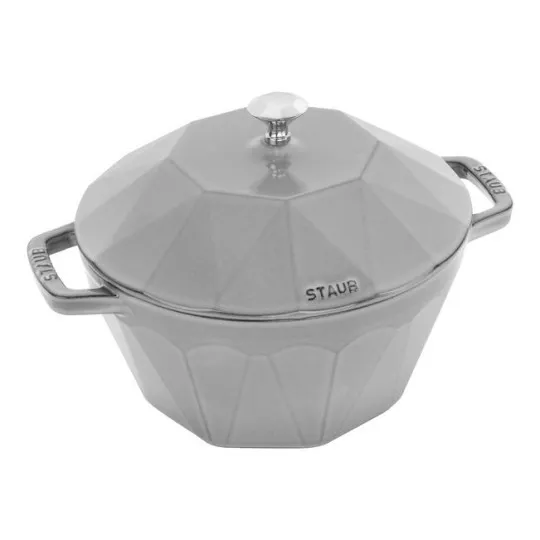 Cocotte en fonte STAUB diamant Gris graphite 22cm