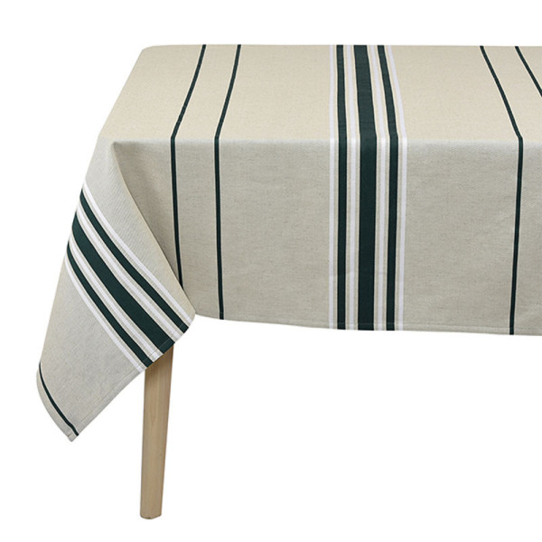Nappe ARTIGA Corda Métis vert bouteille 70% coton 30% lin - 5 dimensions