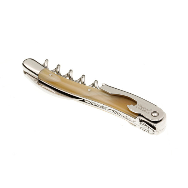 Couteau sommelier CHATEAU LAGUIOLE Collection Classic Corne blonde