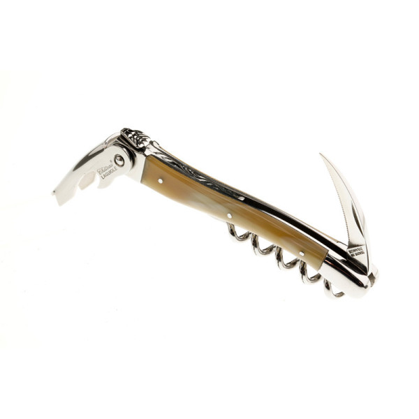 Couteau sommelier CHATEAU LAGUIOLE Collection Classic Corne blonde