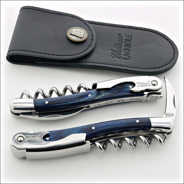 Couteau sommelier CHATEAU LAGUIOLE Collection Classic Stamina bleu