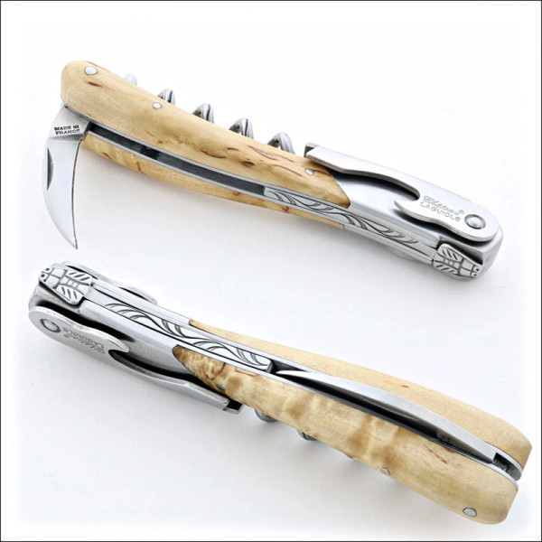 Couteau sommelier CHATEAU LAGUIOLE Collection Melchior Bois de Bouleau de Norvège