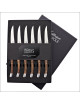 Coffret de 6 couteaux de table CHATEAU LAGUIOLE Collection Signature Bois de noyer