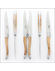 Coffret de 6 couteaux de table CHATEAU LAGUIOLE Collection Signature Bois de cade