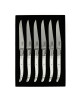 Coffret de 6 couteaux de table CHATEAU LAGUIOLE Collection Héritage Argentum résine blanche