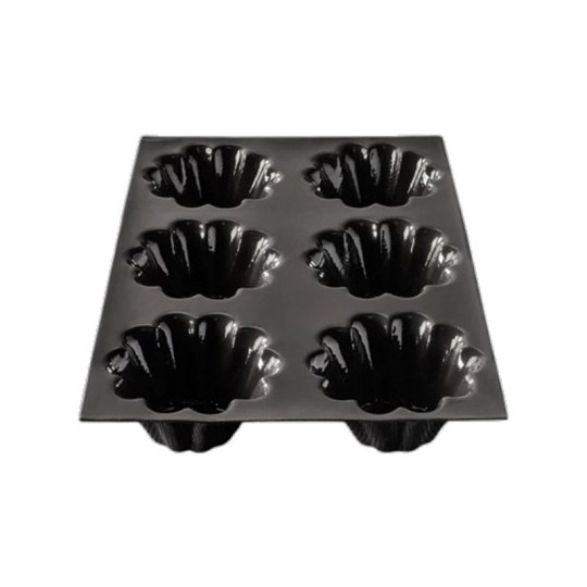 Moule à gâteau 6 briochettes FLEXIPAN en silicone 29.5x19.5cm