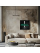 Cadre mural ERIC HARDY 50x50cm ASTON MARTIN AMR acier et bois