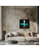 Cadre mural ERIC HARDY 50x50cm FORD GT40 acier et bois