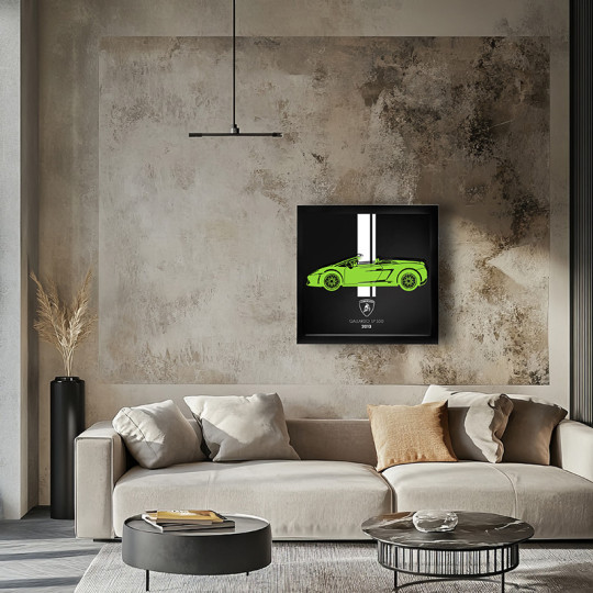 Cadre mural ERIC HARDY 50x50cm GALLARDO acier et bois