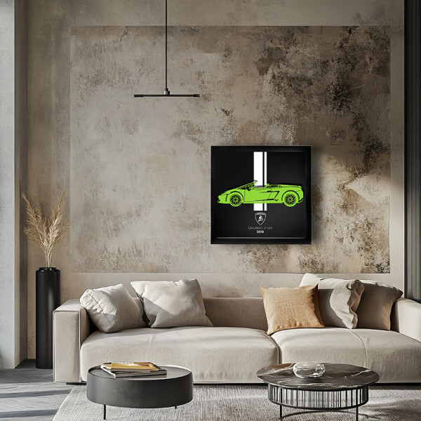 Cadre mural ERIC HARDY 50x50cm GALLARDO acier et bois