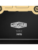 Cadre mural ERIC HARDY 50x50cm JAGUAR TYPE E acier et bois