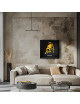 Cadre mural ERIC HARDY 50x50cm LOGO LAMBORGHINI acier et bois