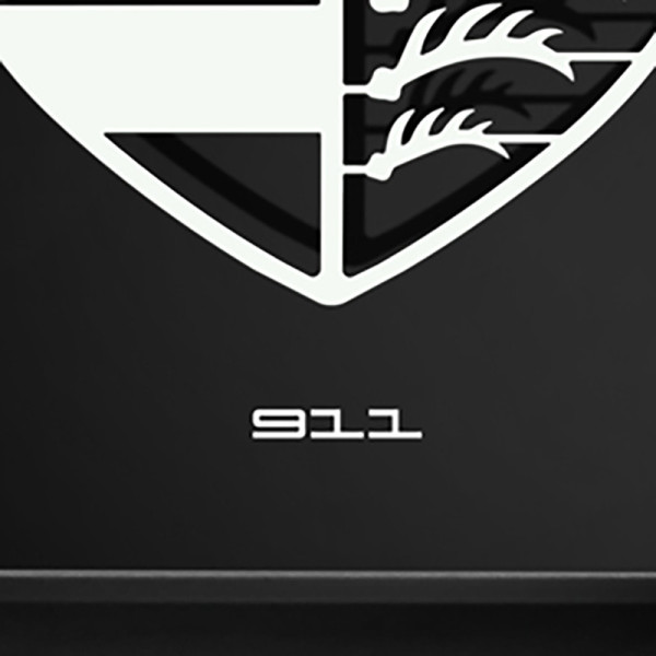Cadre mural ERIC HARDY 50x50cm LOGO PORSCHE 911 acier et bois