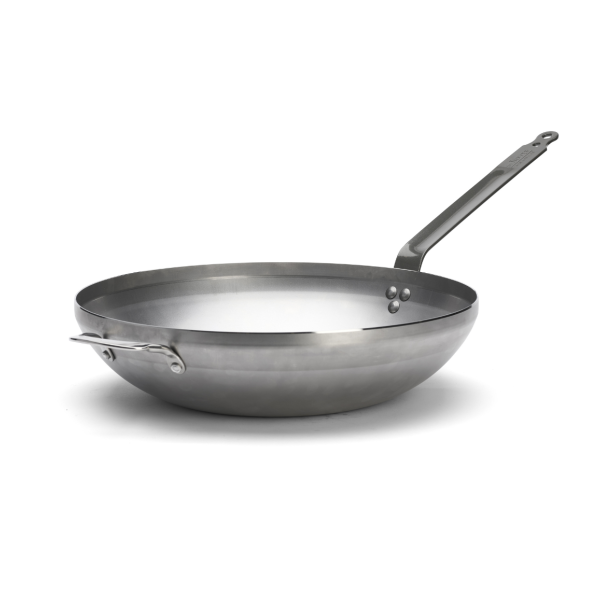 Wok bombé DE BUYER Minéral B en acier 40cm