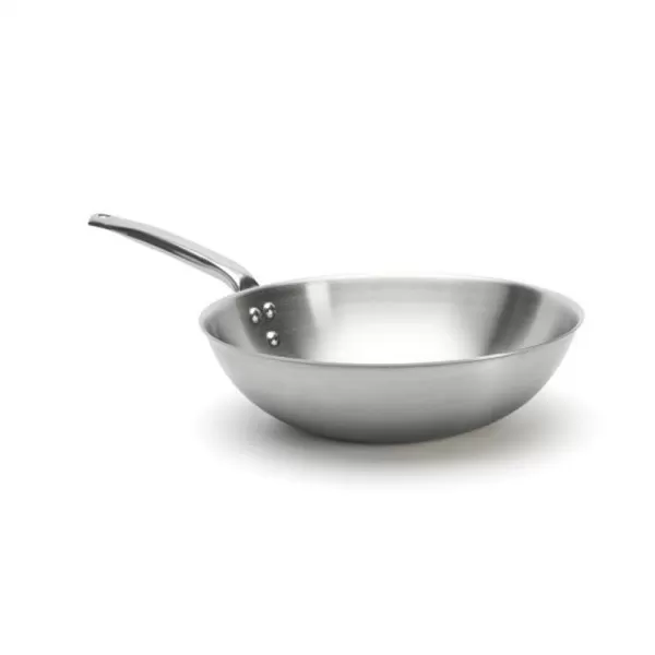 Wok DE BUYER Alchimy 28cm en inox