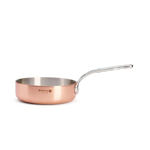 Sauteuse droite DE BUYER Prima Matera en cuivre - 2 tailles