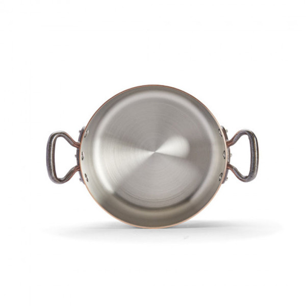 Faitout cocotte DE BUYER Prima Matera en cuivre poignée acier - 4 tailles