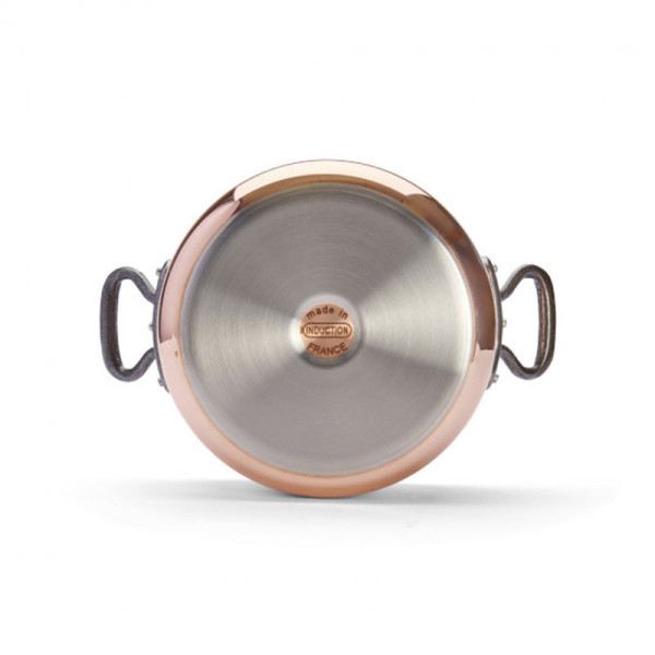 Faitout cocotte DE BUYER Prima Matera en cuivre poignée acier - 4 tailles