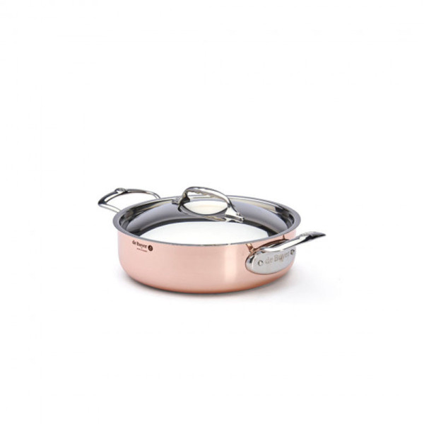 Sautoir DE BUYER Inocuivre cuivre-inox avec couvercle - 3 tailles