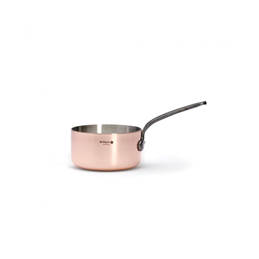 Lot de 7 casseroles en cuivre vintage avec poignées en laiton, ensemble de cuisine en cuivre, ensemble de batterie de cuisine en cuivre - France