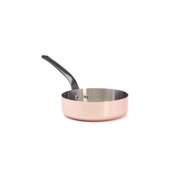 Sauteuse droite DE BUYER Inocuivre cuivre-inox poignée fonte - 4 tailles