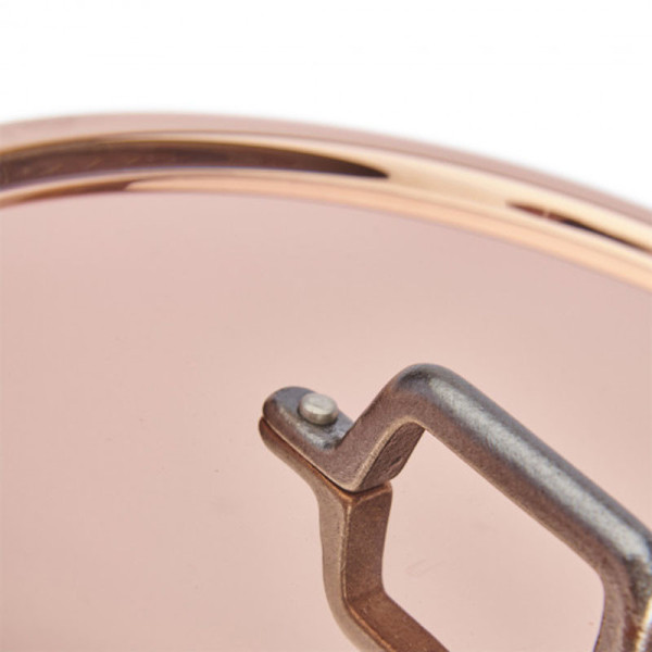 Couvercle DE BUYER Inocuivre cuivre-inox poignée fonte 12cm