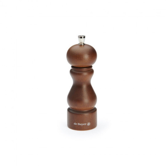 Moulin à poivre DE BUYER Rumba 14cm en bois - 4 coloris