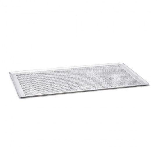 Plaque pâtissière DE BUYER rectangulaire en aluminium perforé 60x40cm