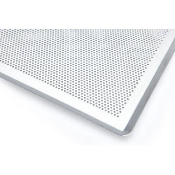 Plaque pâtissière DE BUYER rectangulaire en inox perforé 40x30cm