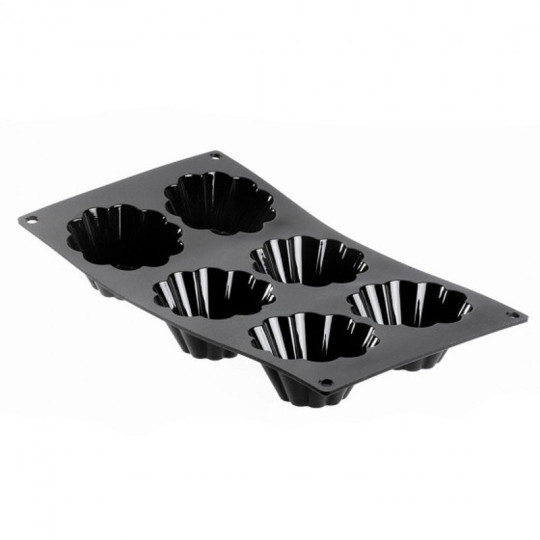 Moulflex DE BUYER moule plaque à 6 briochettes
