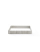 Cercle à tarte DE BUYER carré cannelé en inox perforé 23cm