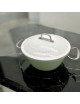 Cocotte en fonte LA COCOTTE FRANCAISE 26cm Blanc neige des massifs pyrénéens