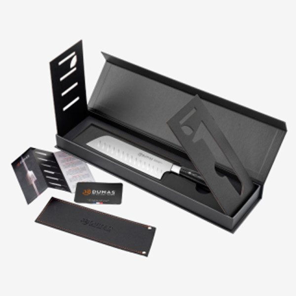 Couteau Santoku 32 DUMAS Signature Micarta couteau de cuisine